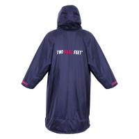 Two Bare Feet Kids Weatherproof Changing Robe & Changing Mat - Navy / Raspberry Extra Image 1 Preview